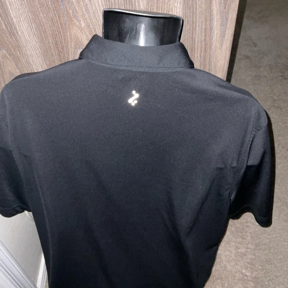 Men’s used IZOD fx golf black design graphic size L large polo shirt - Picture 3 of 3